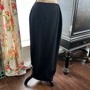 Designer black maxi skirt. Worn once.